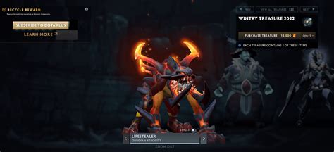 obsidian atrocity|The Lifestealer set from Dota+ Treasure has been .